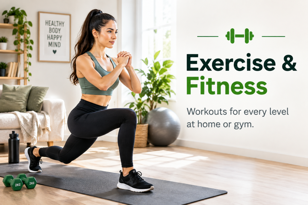 Exercise and fitness workout for weight loss